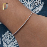 14k Rose Gold Diamond Tennis Bracelet Jewelry