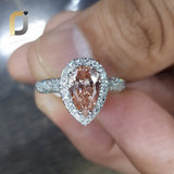 14K Solid White Gold LabGrown Diamond Solitaire Ring