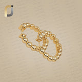 Solid 14k Yellow Gold Hoop Earrings Handmade Hoop Earrings