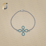 925 Silver Blue Topaz Gemstone Silver Bracelet Jewelry