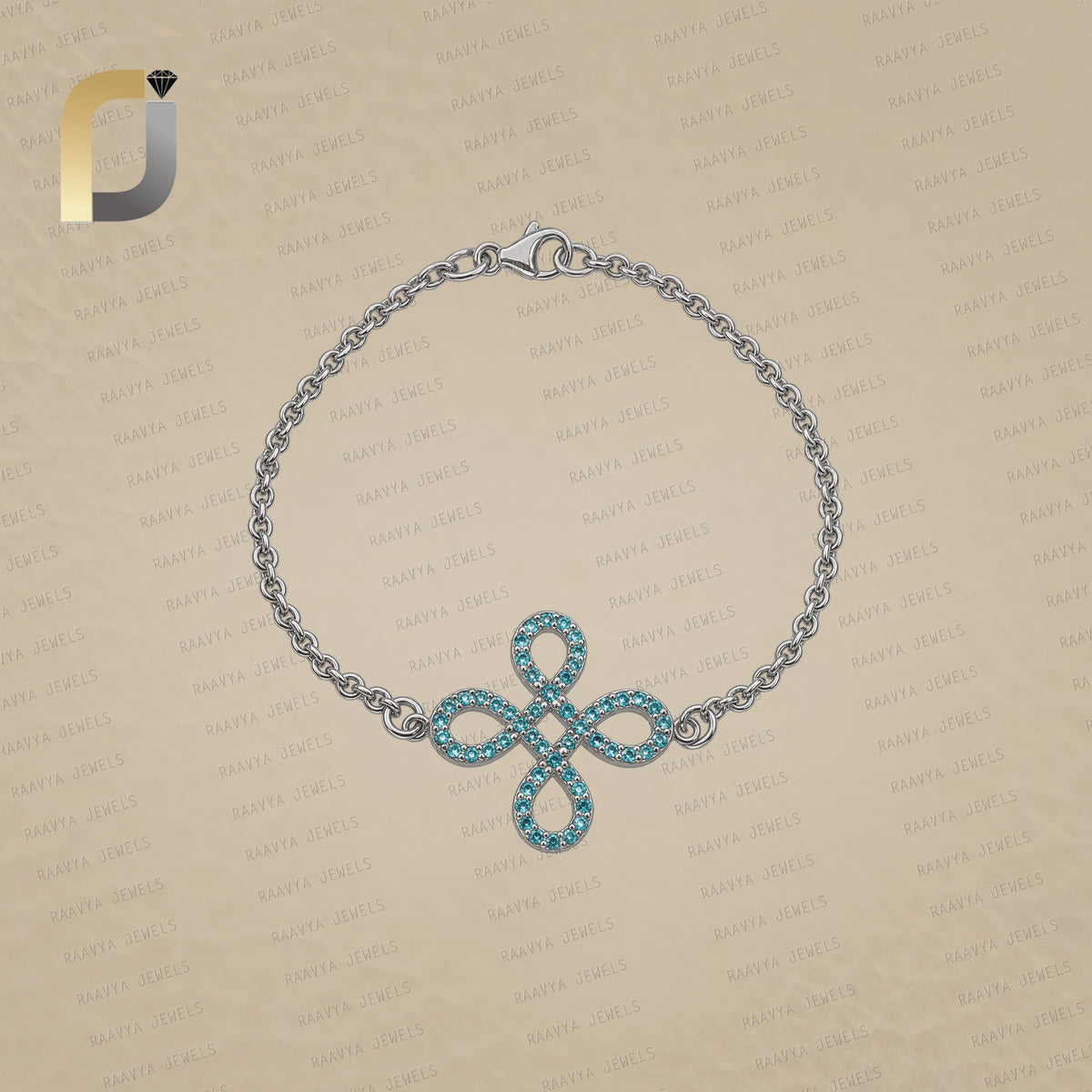 925 Silver Blue Topaz Gemstone Silver Bracelet Jewelry