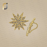 925 Silver Diamond with Yellow Plating Finding Jewelry