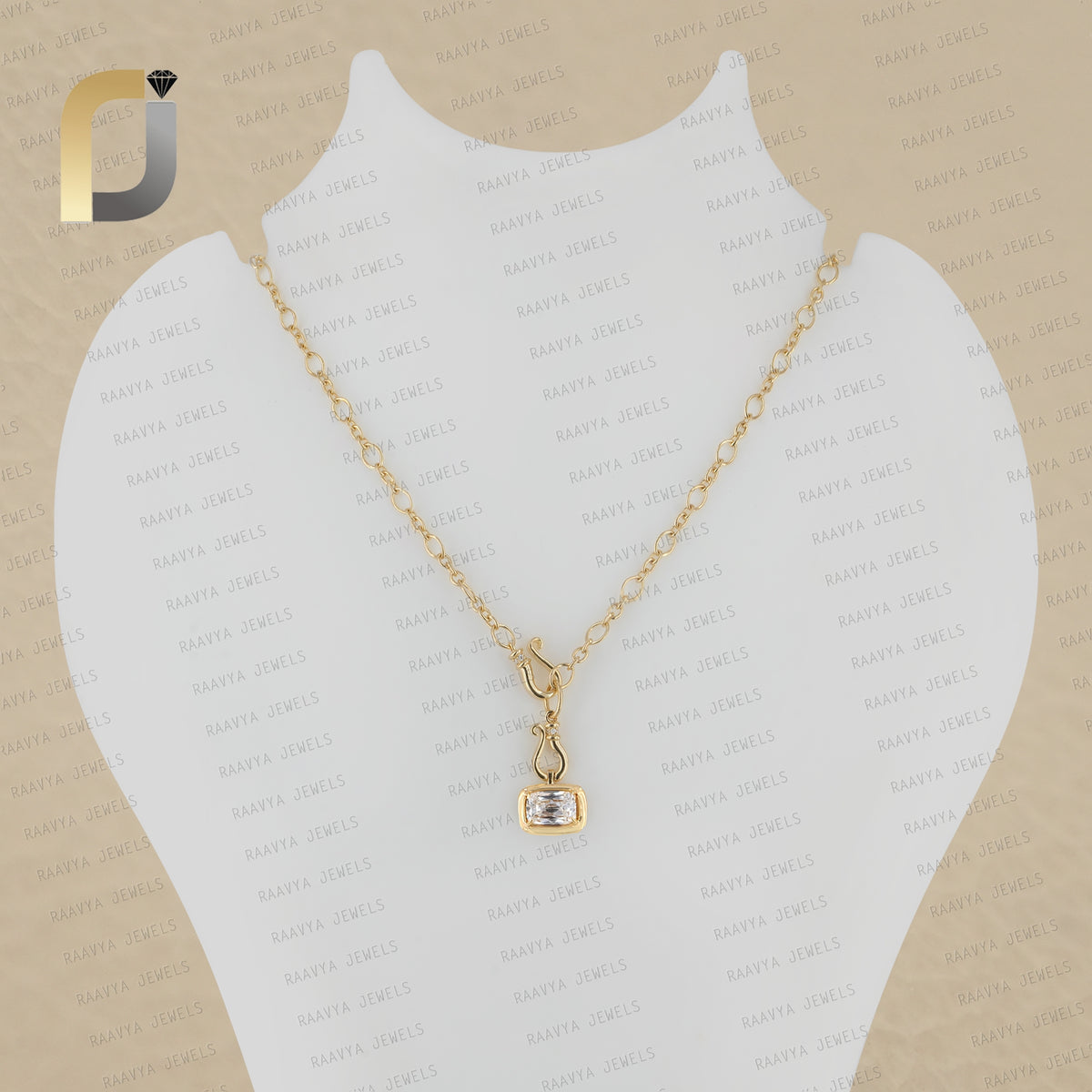 Solid 14k Yellow Gold Y Necklace Lab Grown Diamond Jewelry