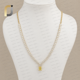 14K Gold Tannis Lab Grown White and pink Diamond Necklace