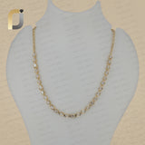 14K Yellow Gold Multi Shape LabGrown White Diamond Necklace Jewelry