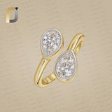 Solid 14k Yellow Gold Lab Grown Diamond Designer Ring Jewelry
