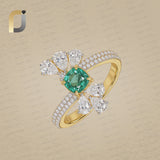 14k Yellow Gold Stack Ring Diamond Band Ring Gemstone Jewelry
