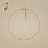 925 Silver Yellow Plating Chokar Necklace Jewelry