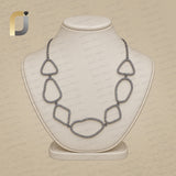 Champagne Diamond 925 Silver Choker Necklace Jewelry