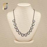 Slice Diamond 925 Silver Choker Necklace Victorian Jewelry
