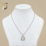 925 Sterling Silver Slice Diamond Necklace Jewelry