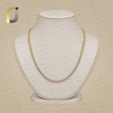 Multi Sapphire Gemstone 14K Solid Yellow Gold Sapphire Tannis Necklace