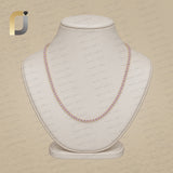 Pink Sapphire Gemstone 14K Solid Yellow Gold Necklace Jewelry
