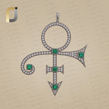 925 Silver White Diamond Pendant & Charm Jewelry