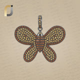 925 Silver Citrine Butterfly Pendant