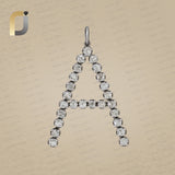 Rose Cut Polki Diamond Initial A Pendant Jewelry
