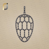 Oxidized 925 Silver Black Diamond Designer Pendant