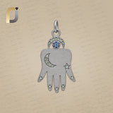 925 Silver Diamond Pendant
