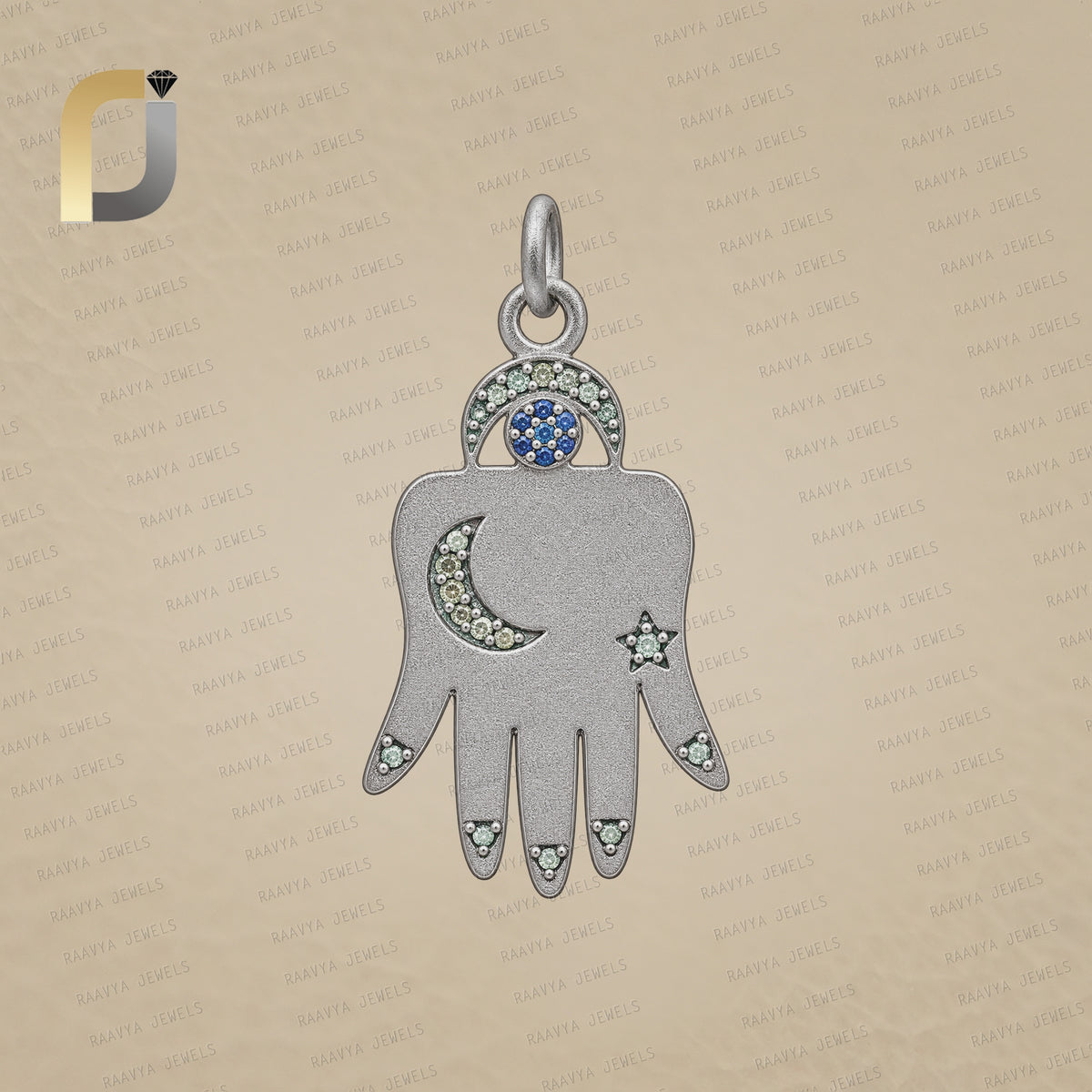 925 Silver Diamond Pendant