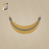 Silver Yellow Plating with Diamond Feather and wings Pendant