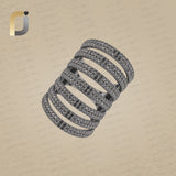 Black Diamond 925 Silver Handmade Ring Jewelry