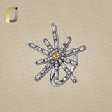 Baguette Diamond Oxidized 925 Silver Designer Ring Jewelry