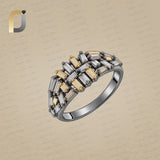 925 Silver Baguette Diamond Eternity Band Ring Jewelry