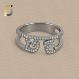 925 Silver Diamond Band Ring Jewelry