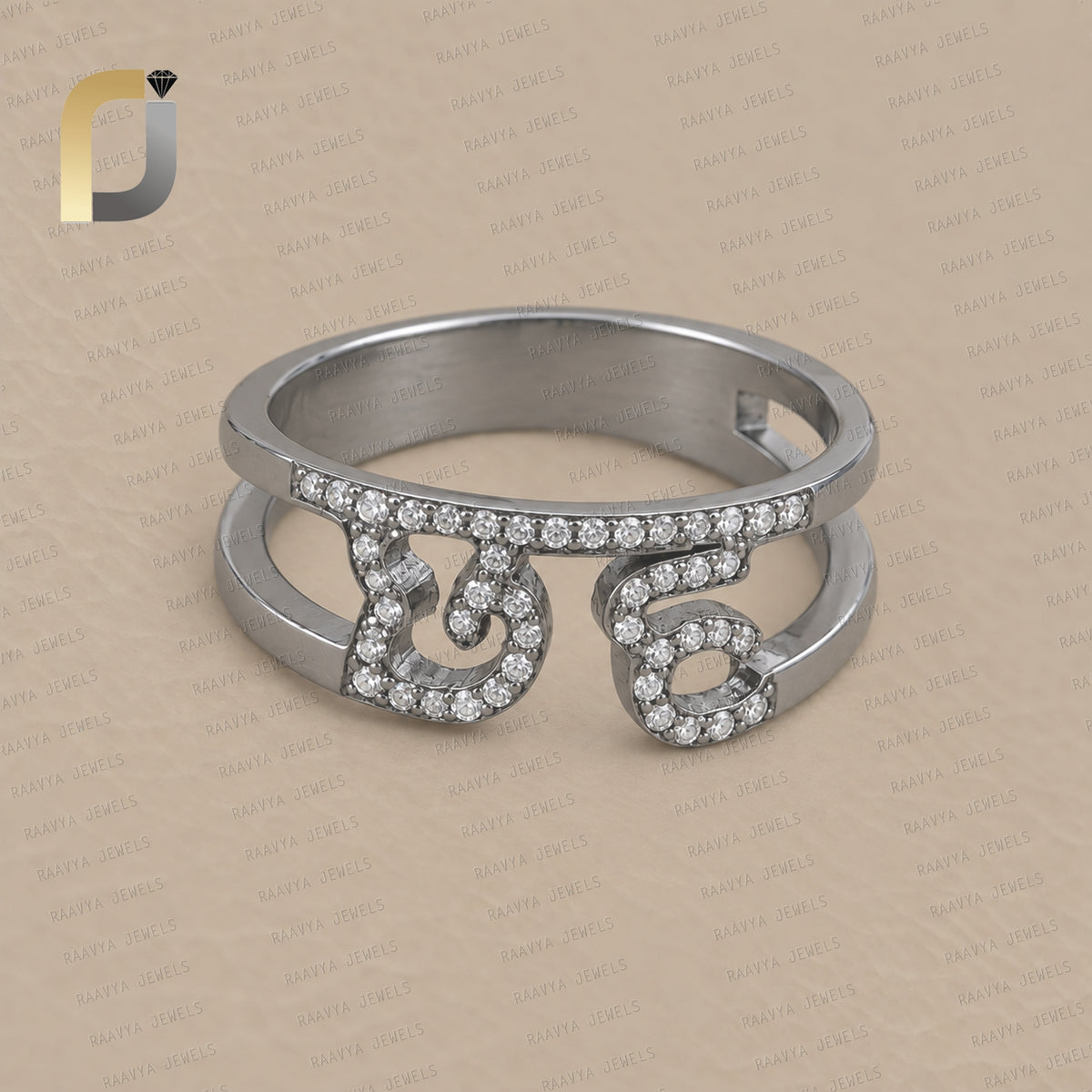 925 Silver Diamond Band Ring Jewelry