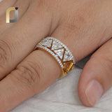 14k Yellow Gold Diamond Multi Stack Fine Ring Jewelry