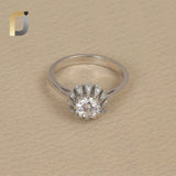 Pie Cut & Double Cut White diamond Desinger White Gold Ring